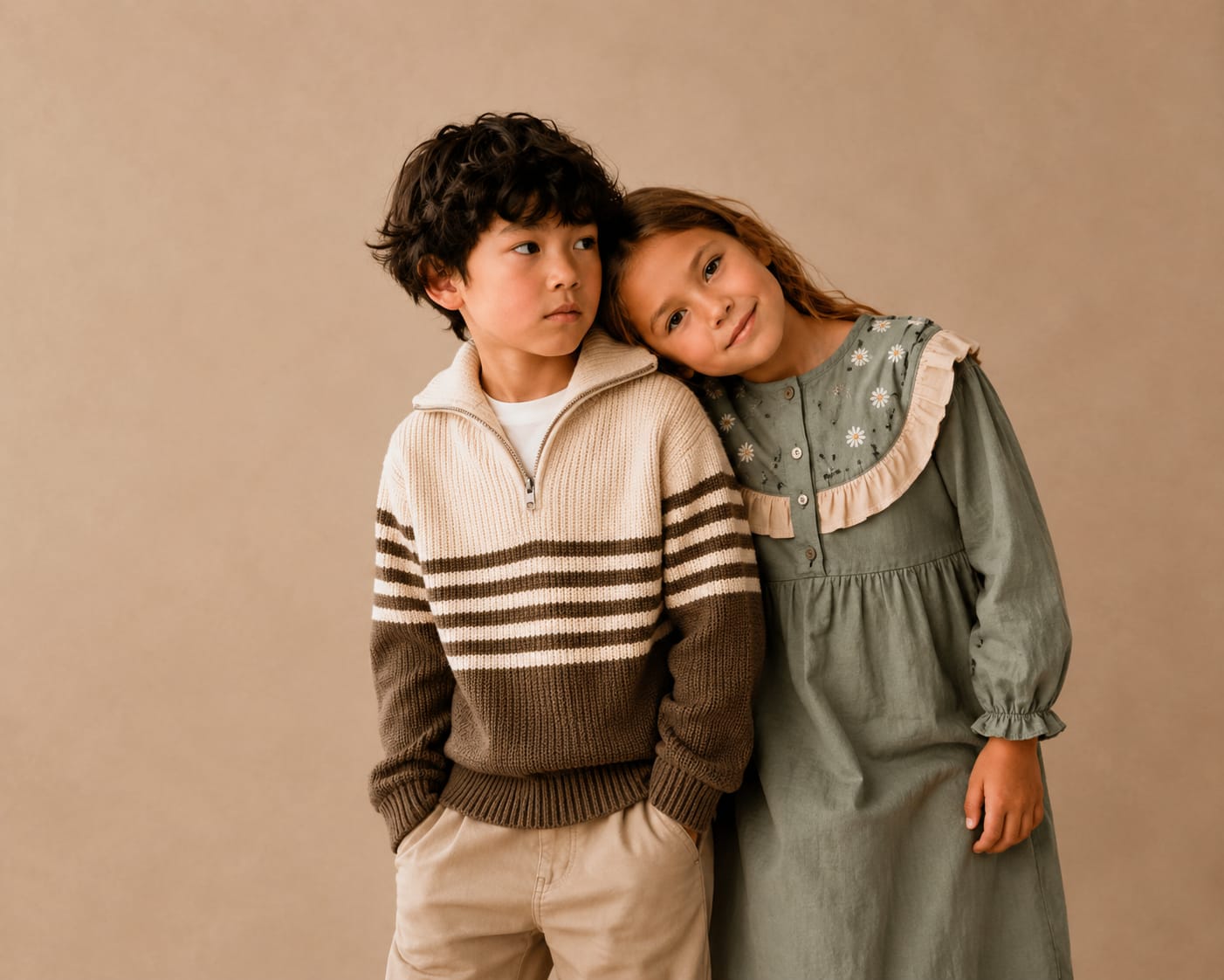 Niños con prendas Bambini