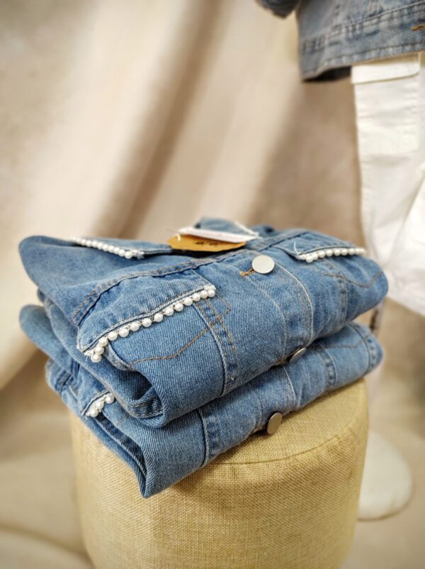 jean jacket perlas - Imagen 2