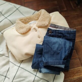 Sweater cuello corderito