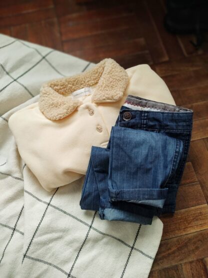Sweater cuello corderito