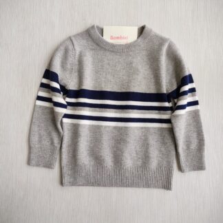 Sweater blue¬white stripes