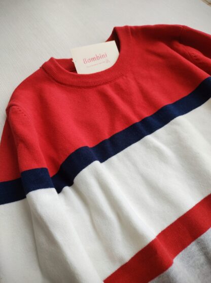 Sweater blue&red stripes - Imagen 2