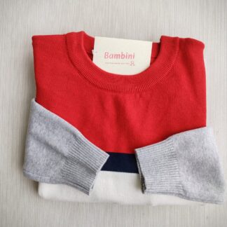 Sweater blue&red stripes