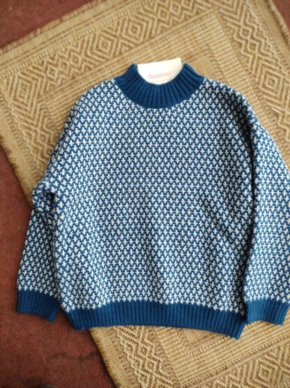 Sweater blue rombo - Imagen 3