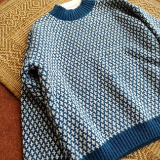 Sweater blue rombo