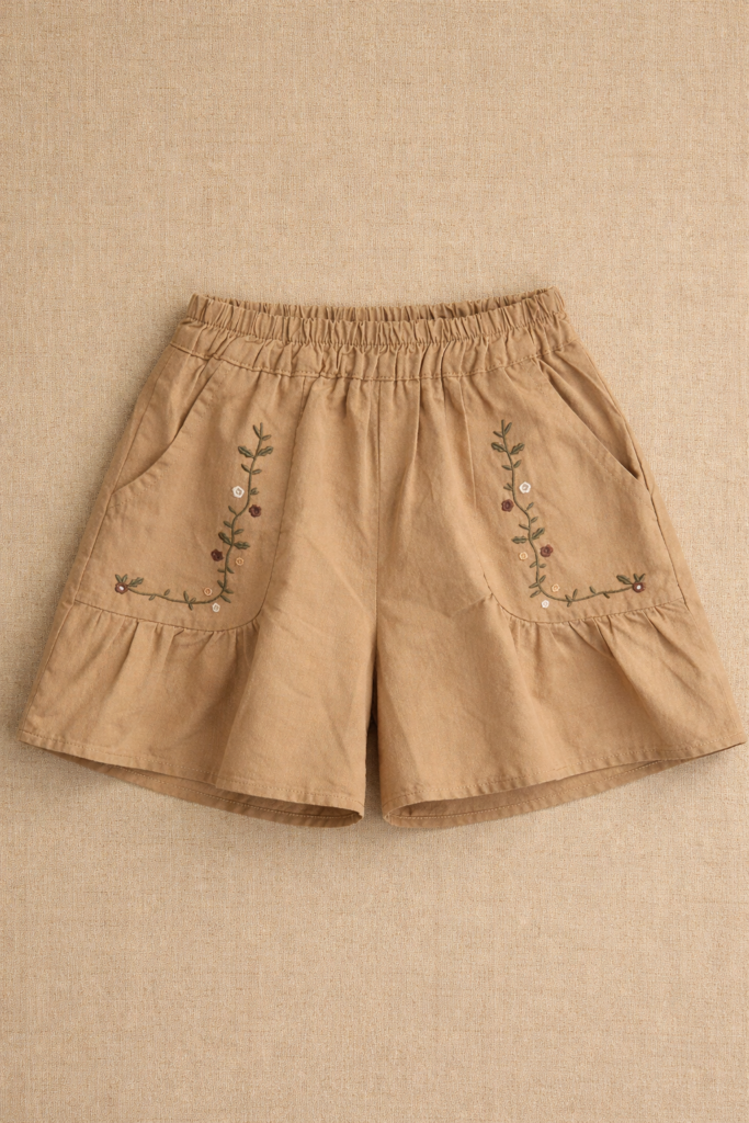 Short pollera bordado