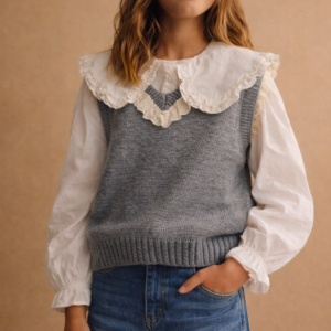 Chaleco punto cuello V