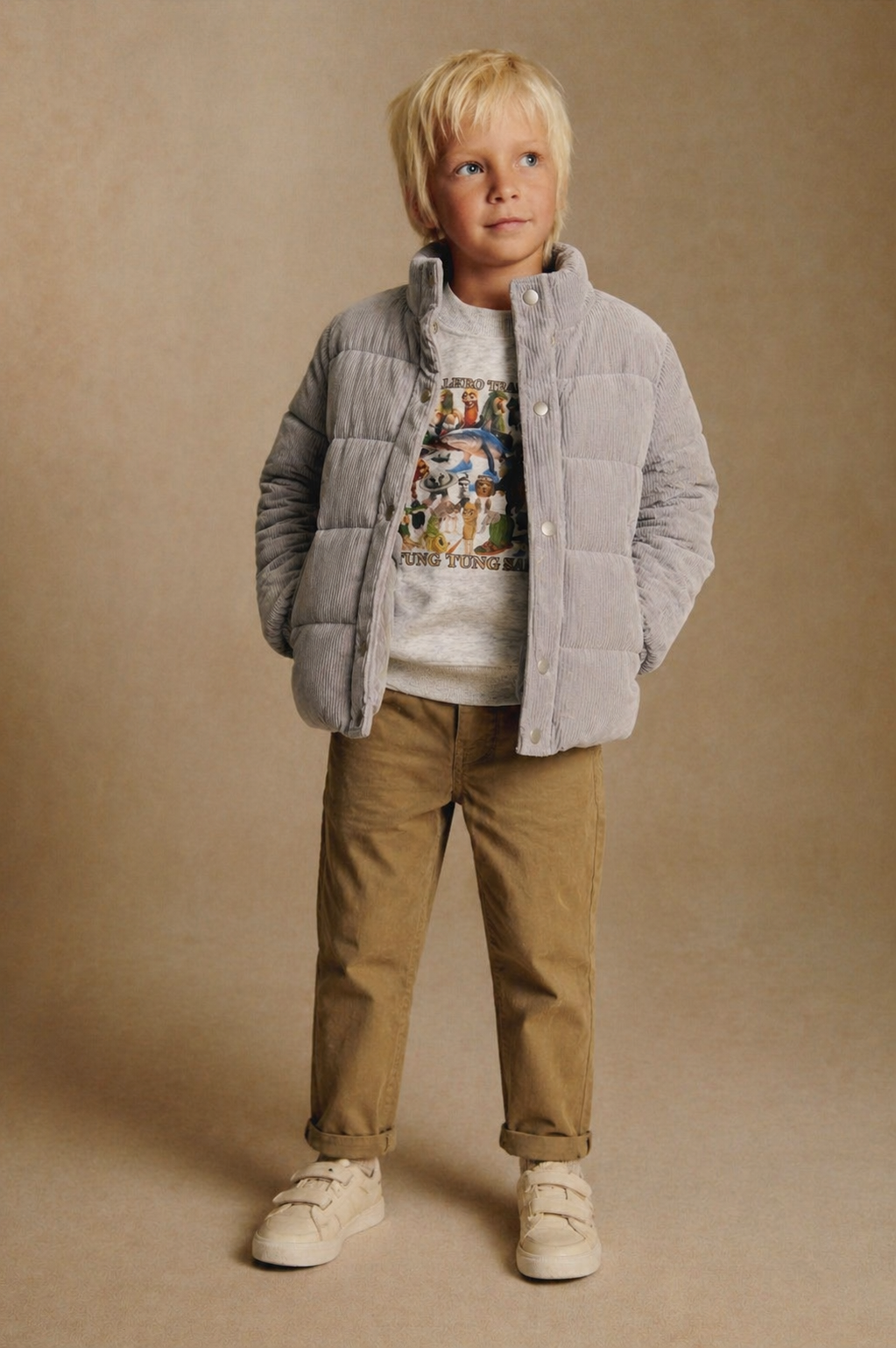 Campera puffer pana - Imagen 4