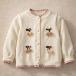 Saco baby girl pom pom