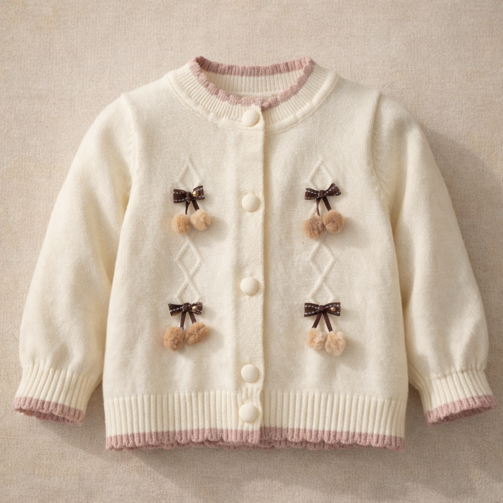 Saco baby girl pom pom