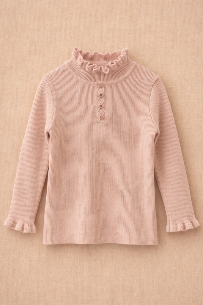 Polera punto button