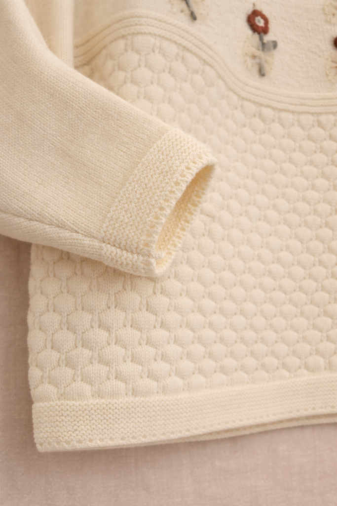 Sweater brown daisy