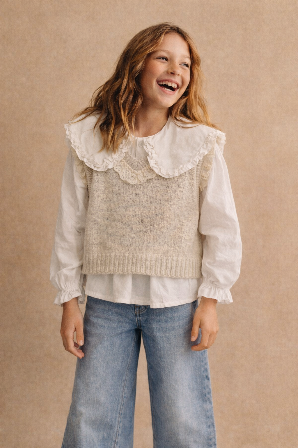 Chaleco punto cuello V - Imagen 4