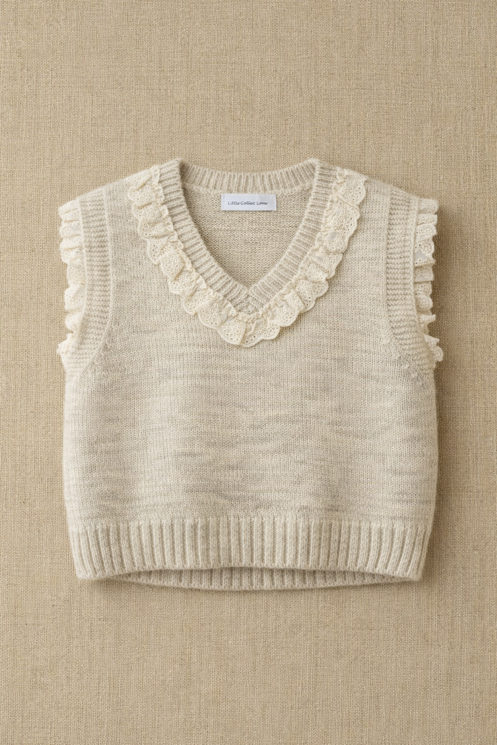 Chaleco punto cuello V - Imagen 5