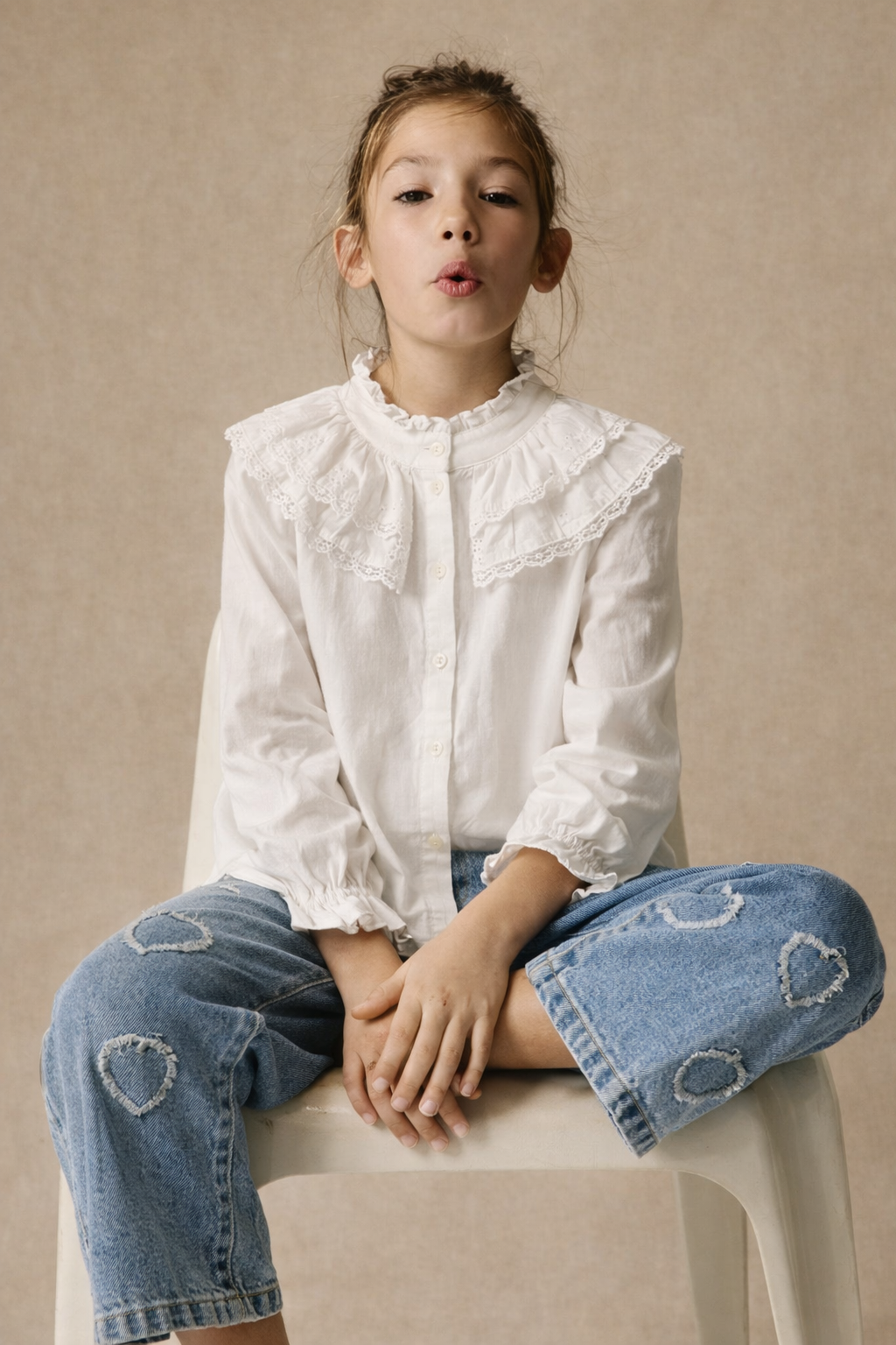 Camisa romantic style