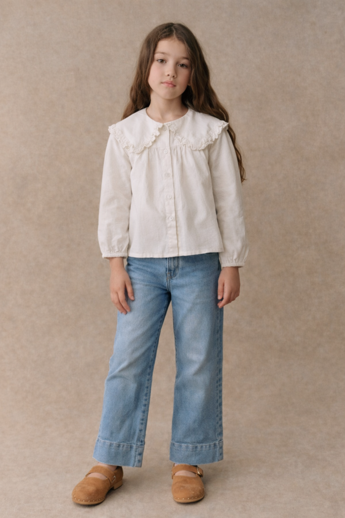 Jean ancho light blue
