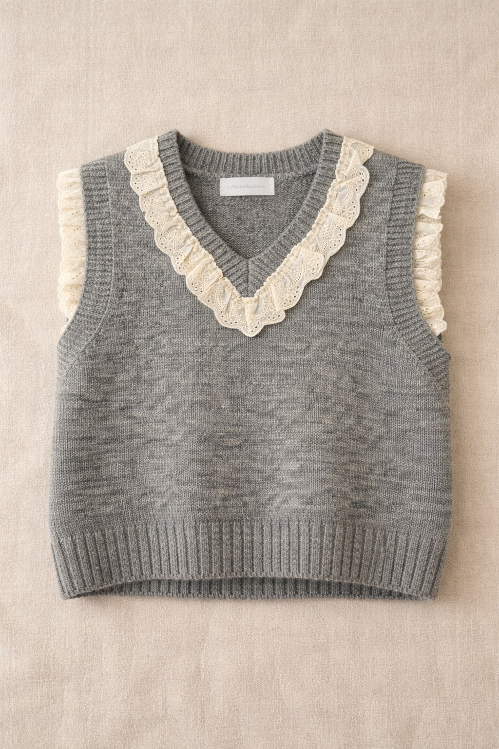 Chaleco punto cuello V - Imagen 3