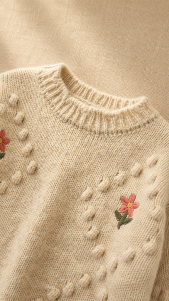 Sweater tejido Floral