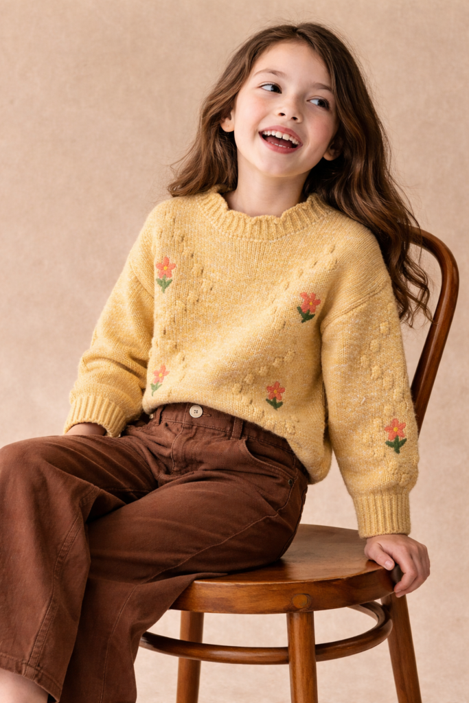 Sweater tejido Floral