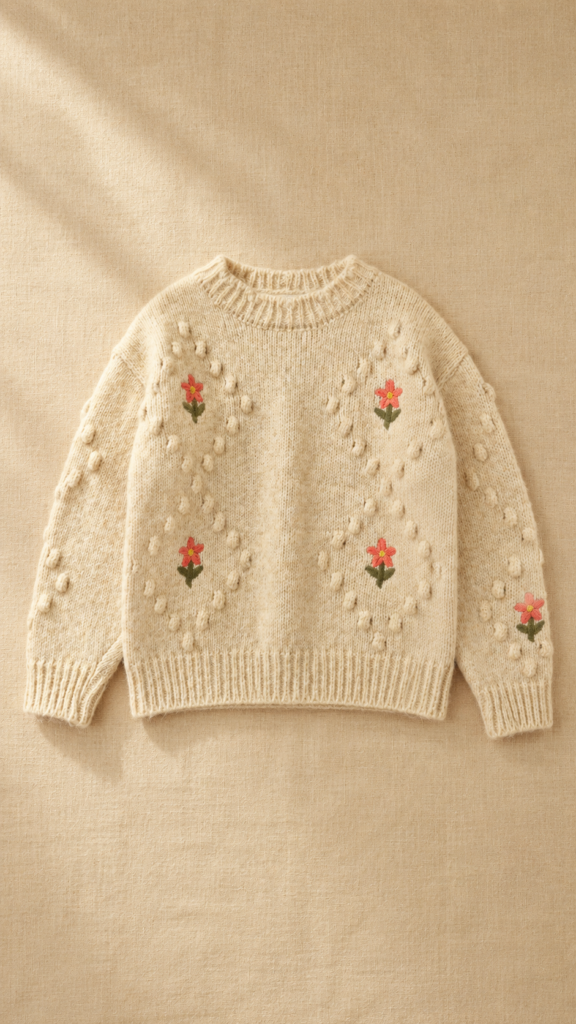Sweater tejido Floral