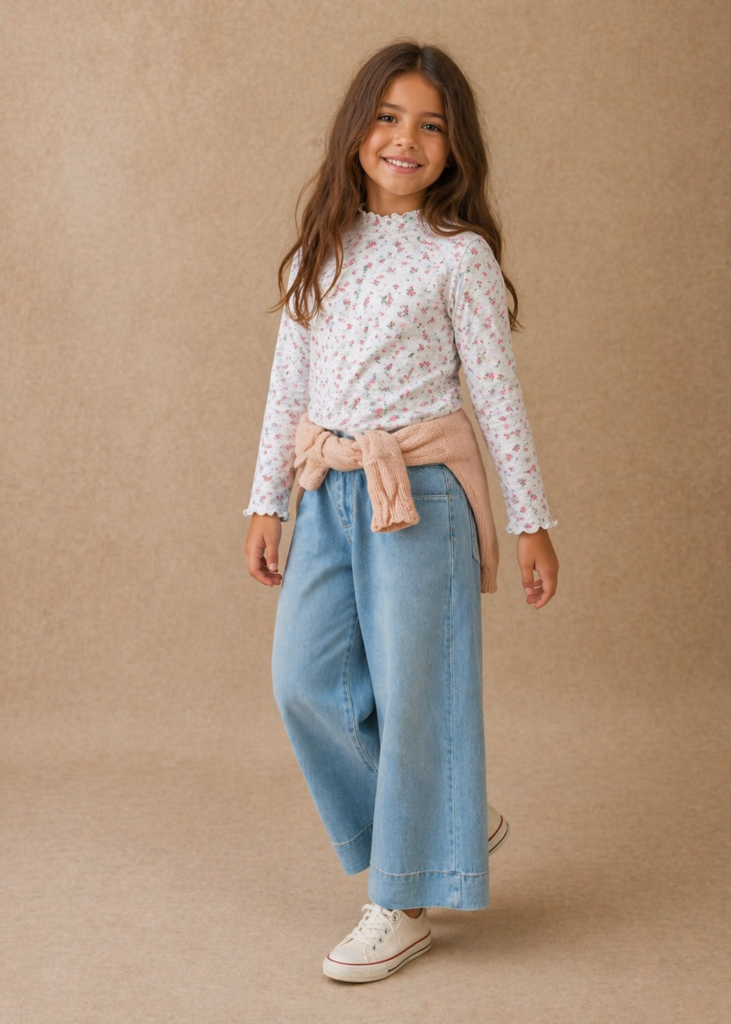 Jean ancho light blue