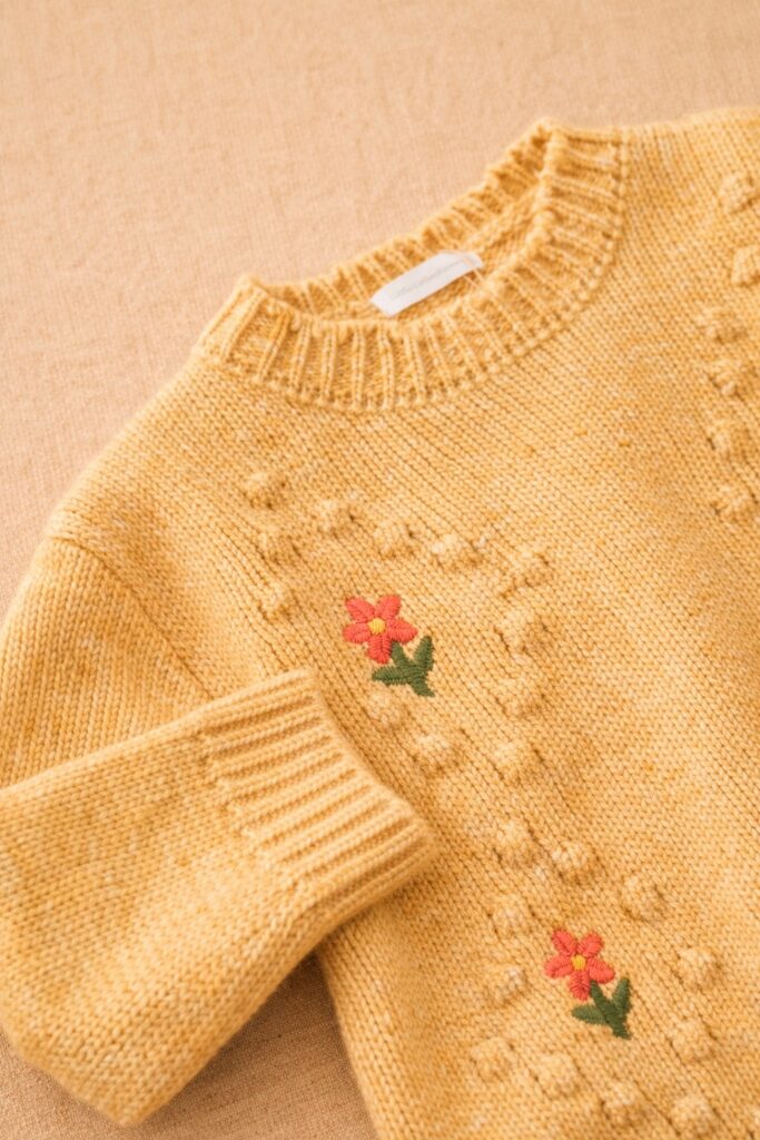 Sweater tejido Floral