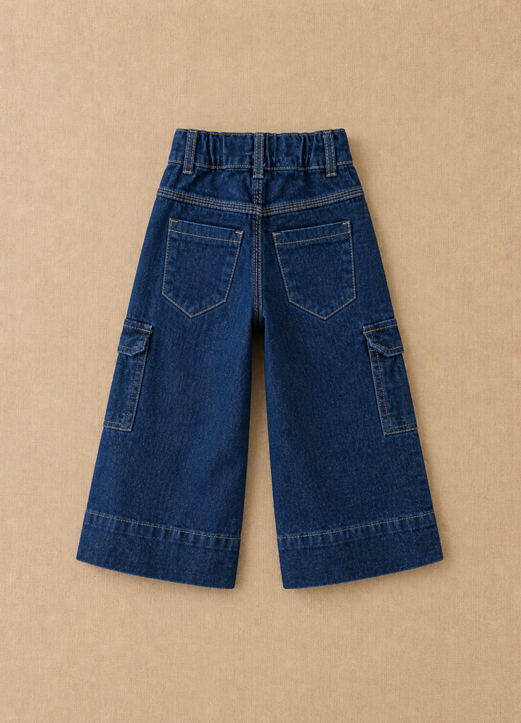 Jean wide leg cargo