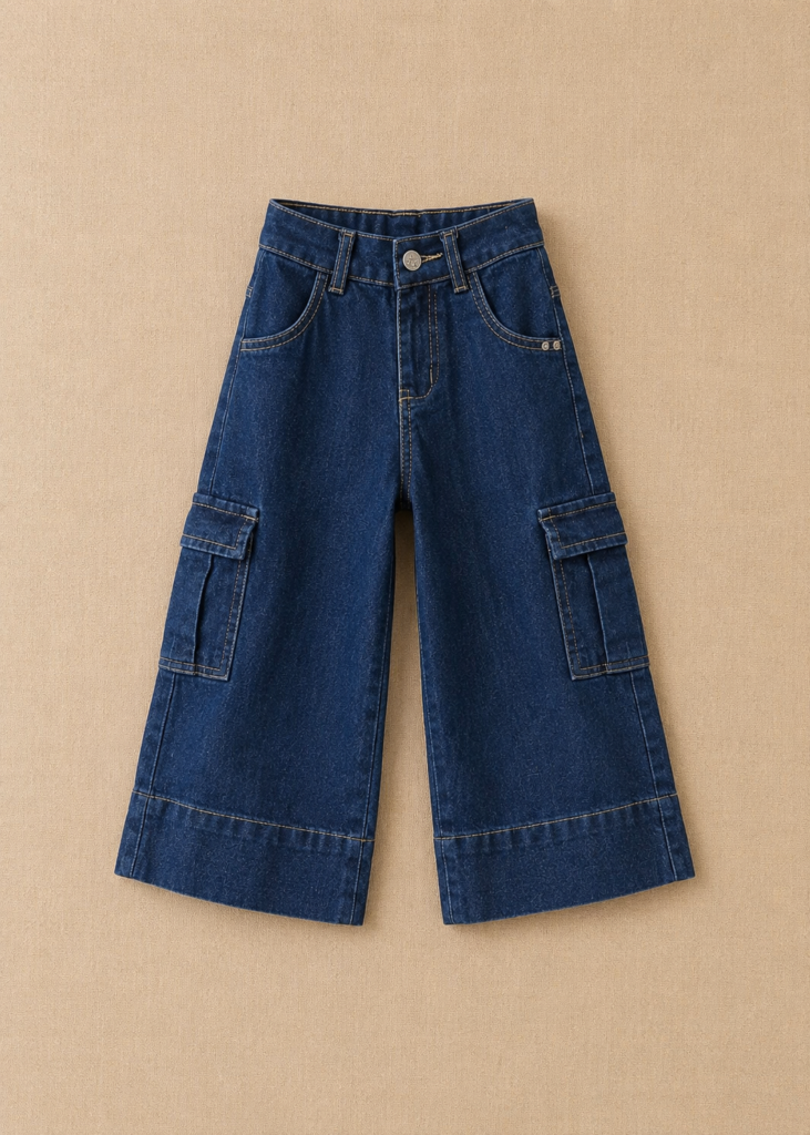 Jean wide leg cargo