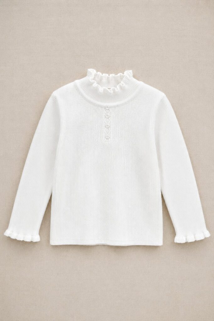 Polera punto button