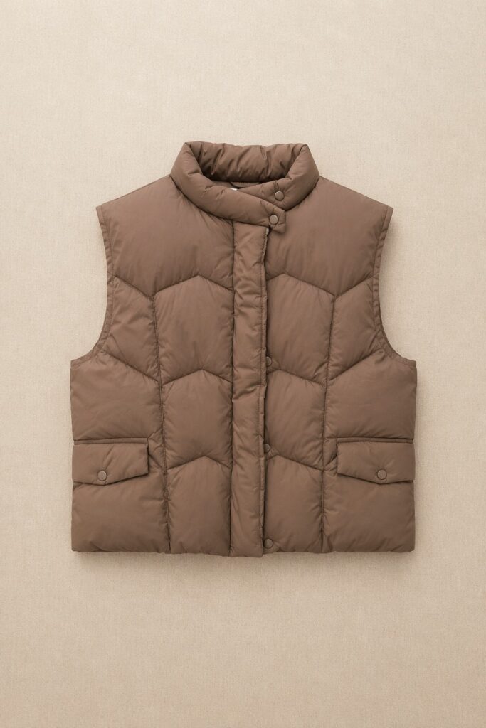 Chaleco Puffer Chocolate