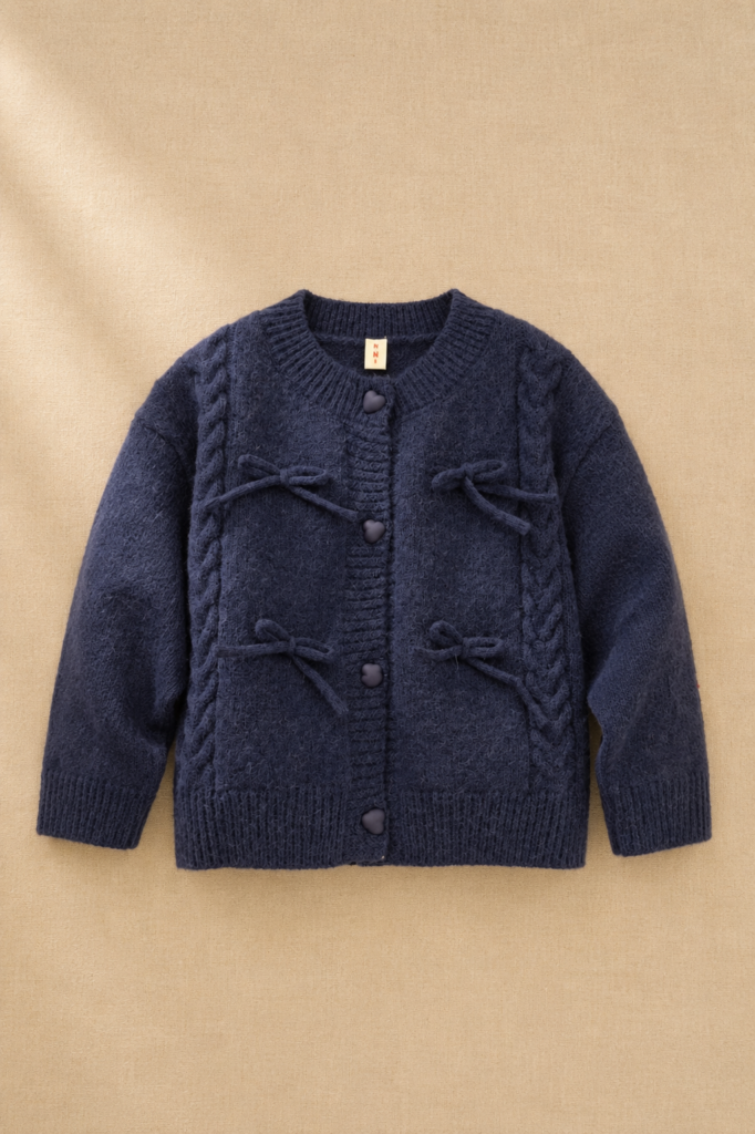 Cardigan blue heart