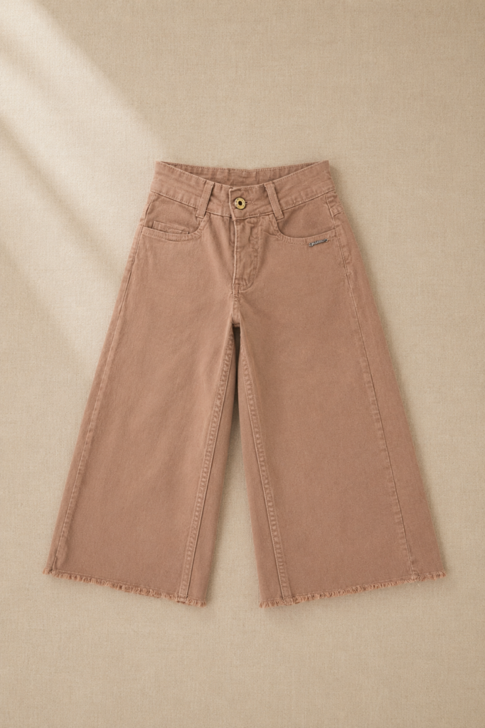 Pantalón wide leg choclate
