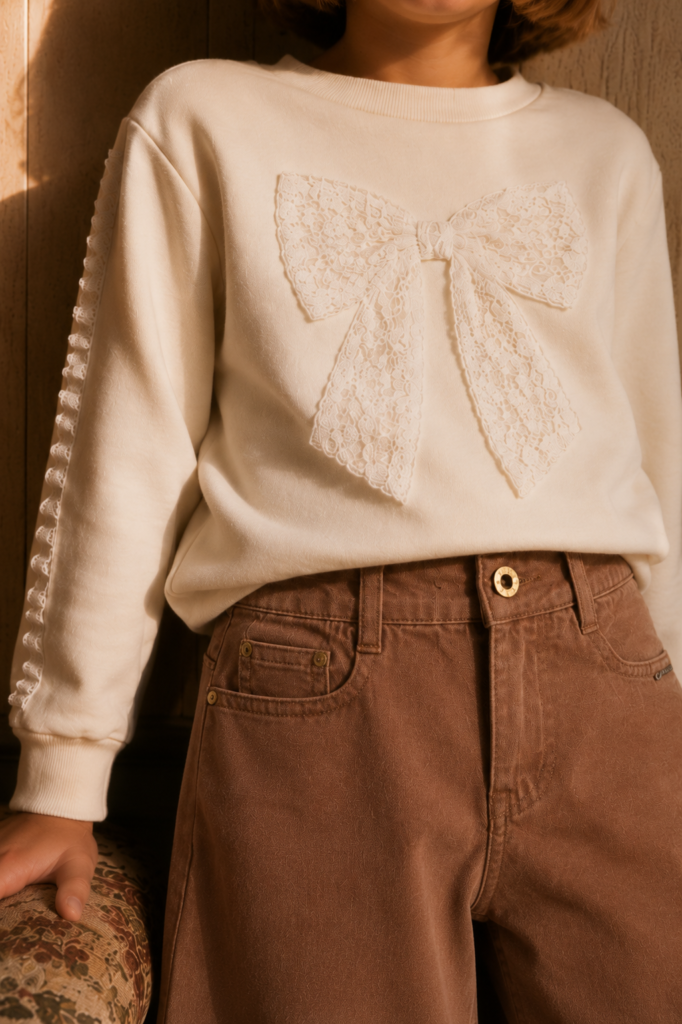 Pantalón wide leg choclate