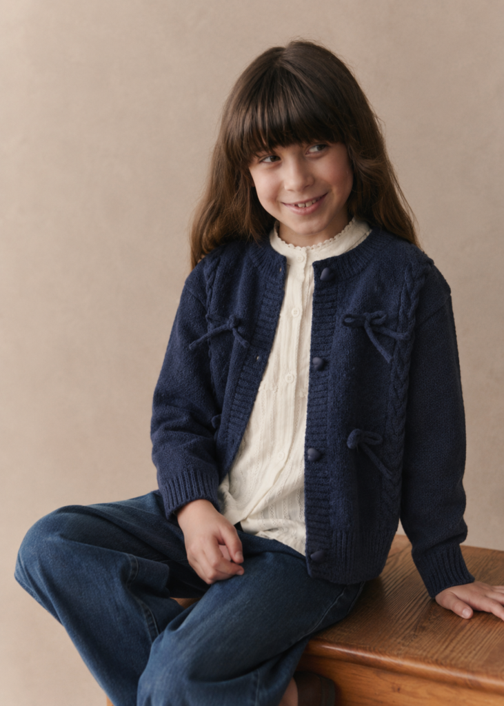 Cardigan blue heart