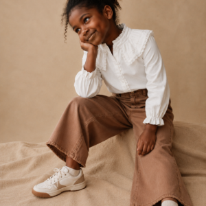 Pantalón wide leg choclate