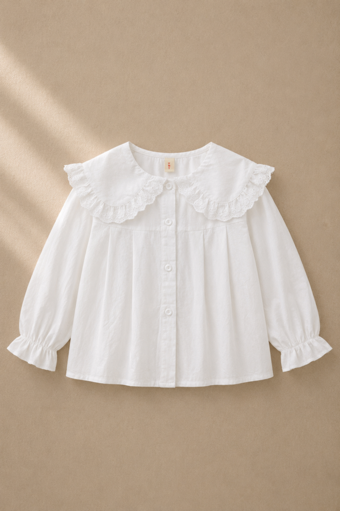 Camisa Cuello Broderie