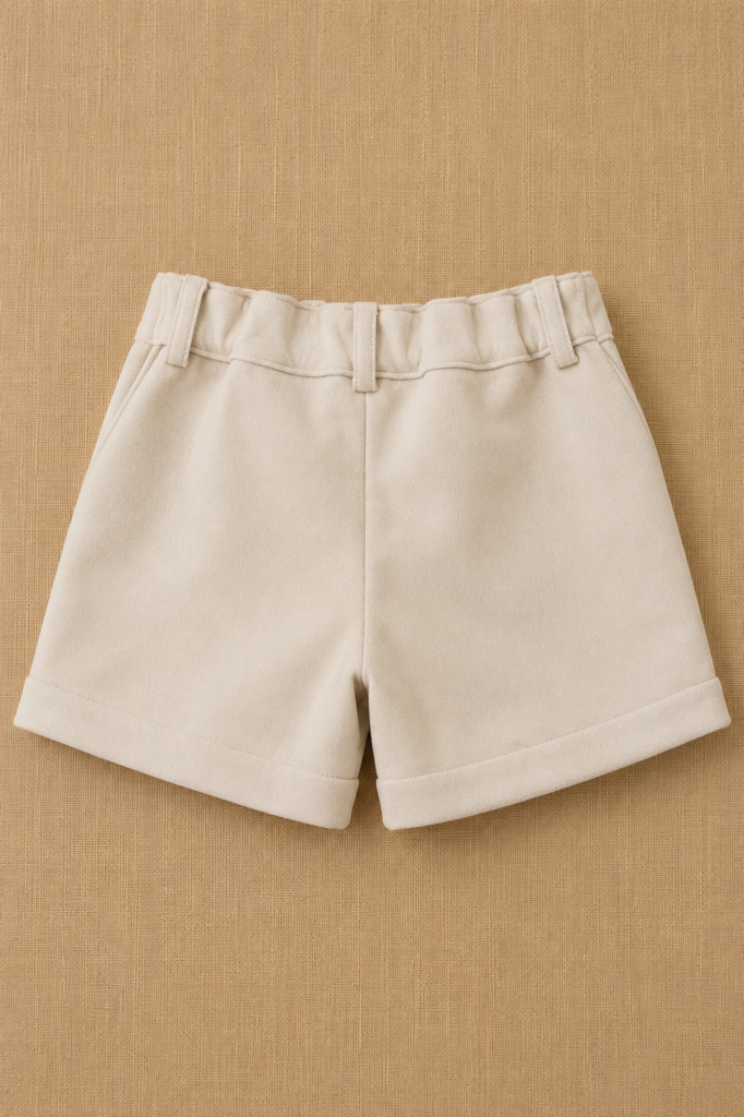 Short pollera gamuza