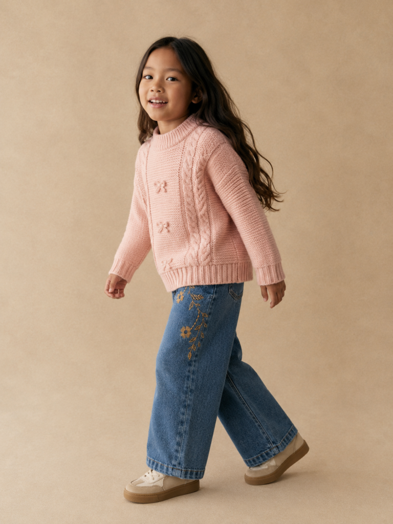 Sweater Trenzado Perlas