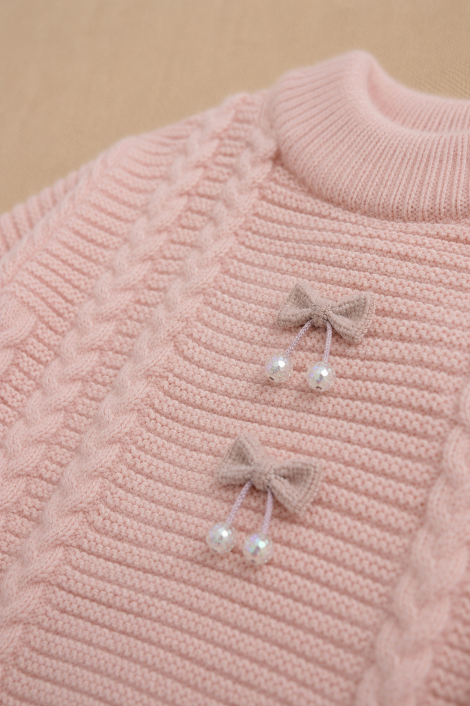 Sweater Trenzado Perlas