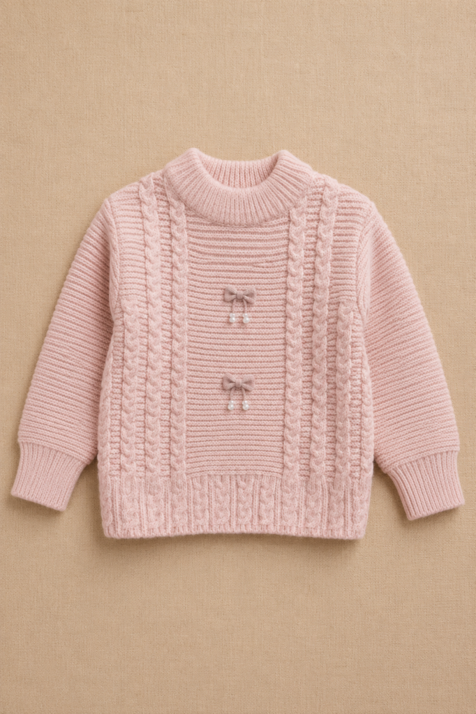 Sweater Trenzado Perlas