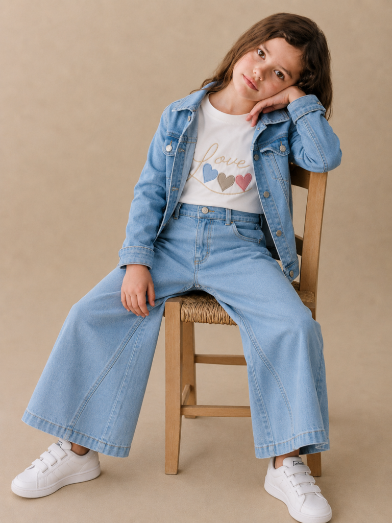 Jean Wide Leg Celeste