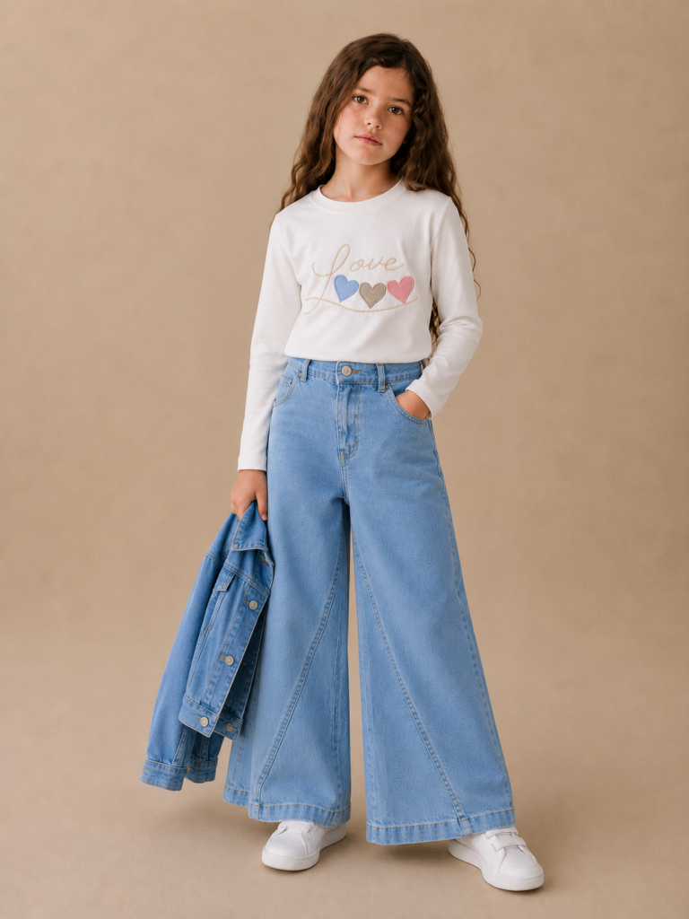 Jean Wide Leg Celeste