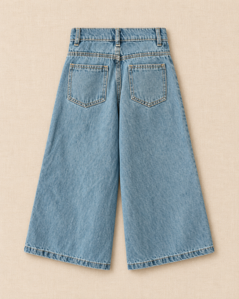 Jean Wide Leg Butterfly