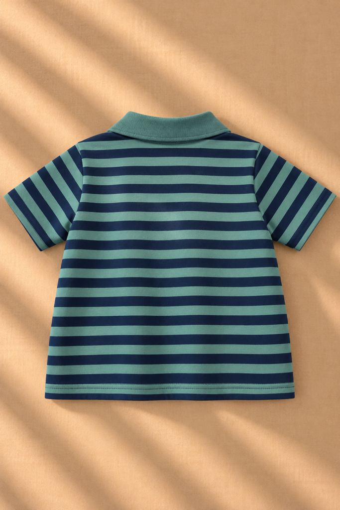 Polo Rigato Verde