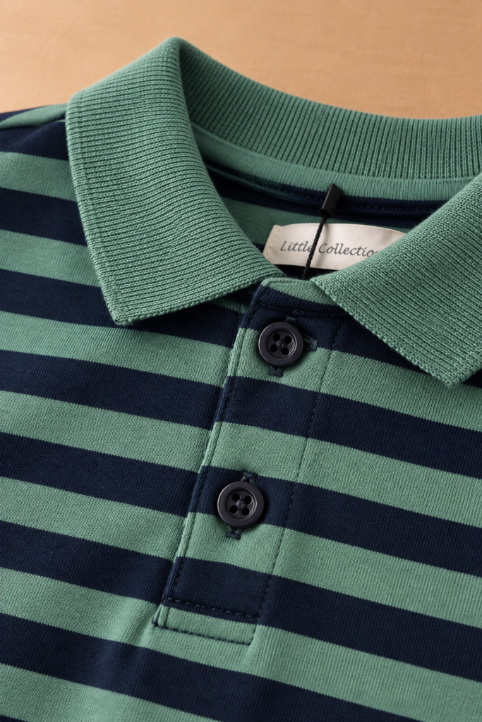 Polo Rigato Verde